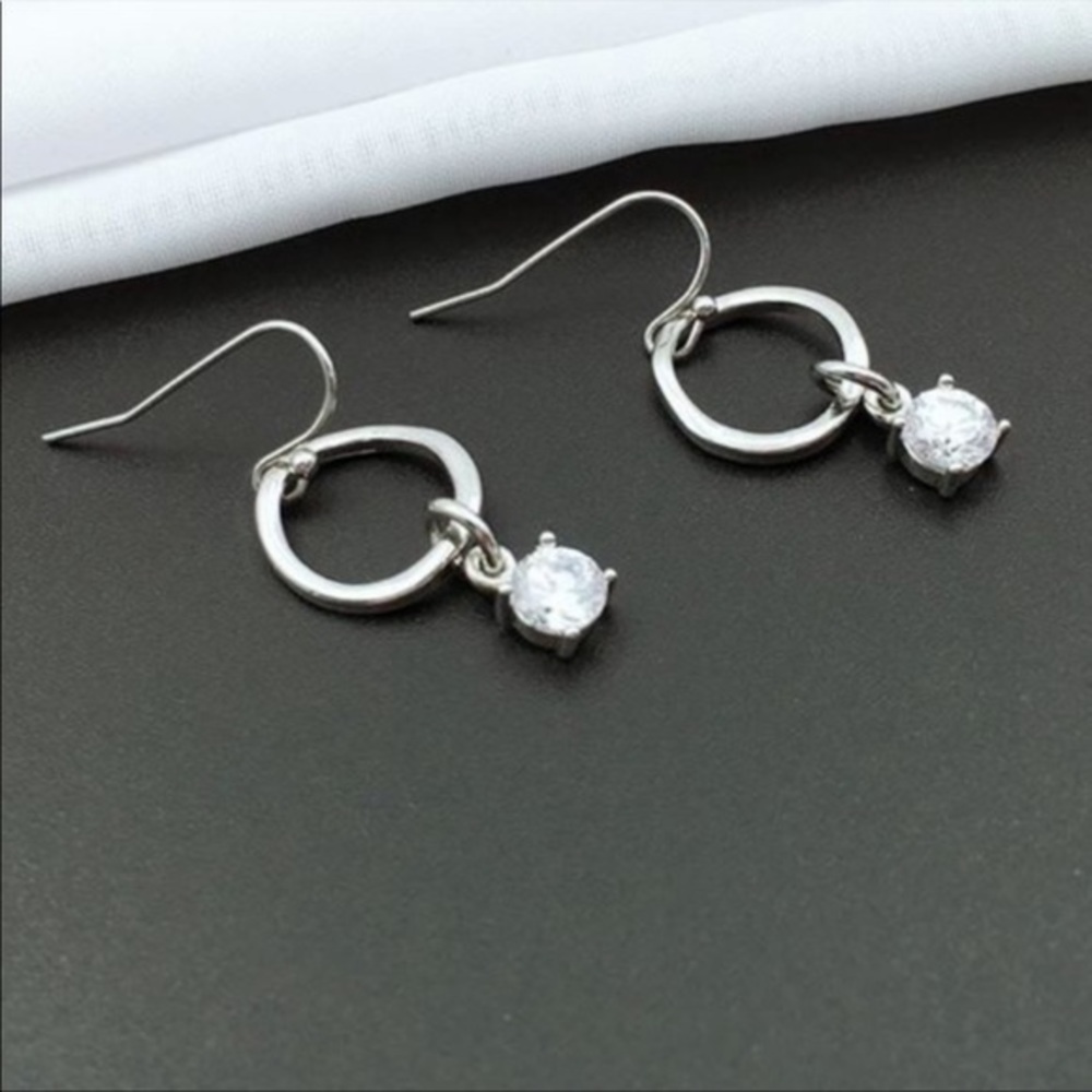 & Other Stories Silver Crystal Earrings *NEW*